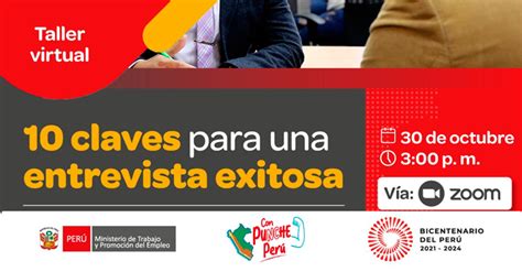 Taller Online Gratis Claves Para Una Entrevista Exitosa Del Mtpe