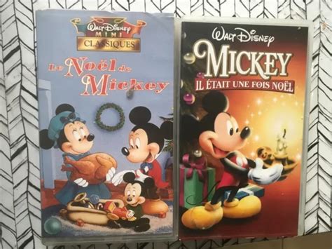 LOT DE CASSETTE Video VHS Disney MICKEY ET NOEL EUR 5 00 PicClick FR