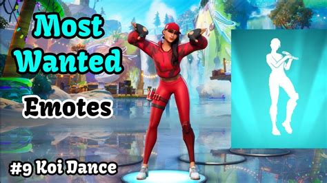 My Top 10 Most Wanted Fortnite Emotes Scenario Koi Dance Jabba