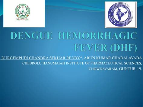 Dengue Hemorrhagic Fever Dhf Ppt