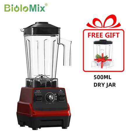 High Power Blender Juicer 1800W With Dual Jars 1 8L And 0 6L Biolomix