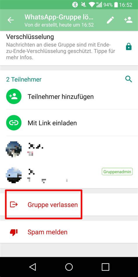 So löschen Sie eine WhatsApp Gruppe