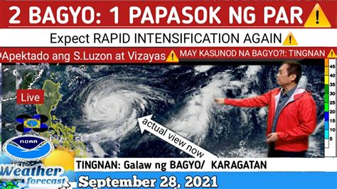 Bagyo Mag Kasunod Ngayonmay Tatawid Sa Kalupaan Weather Update