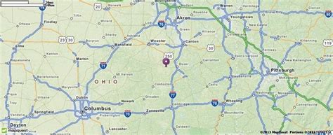 Map Of Sugarcreek OH Sugarcreek Ohio Hotels Restaurants Airports | Maps ...