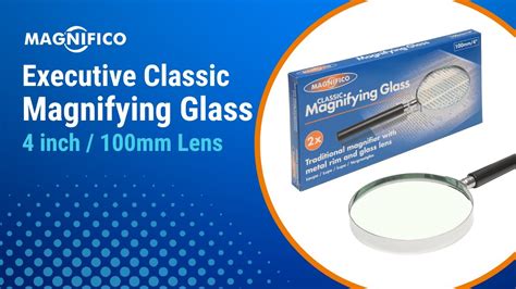 Magnifico Executive Classic Magnifying Glass Inch Mm Youtube