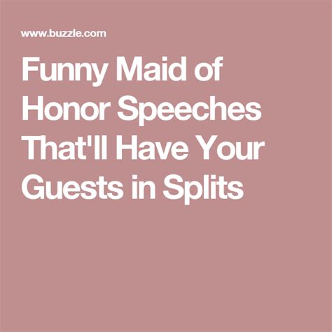 Funny Maid Of Honor Speeches Thatll Have Your Guests In Splits Maid