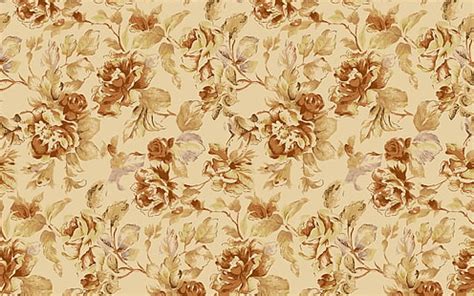 HD wallpaper: beige and brown floral digital design, patterns ...