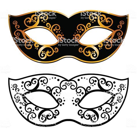 Kinka Gold Masquerade Clipart