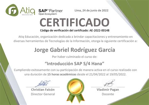 Curso Introducci N Sap S Hana Atiq Educaci N