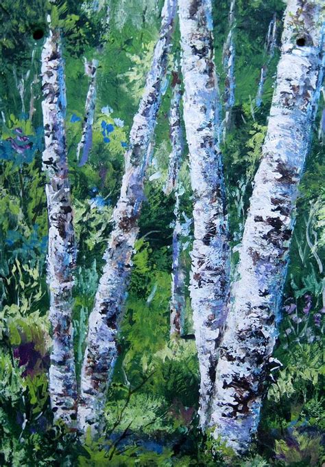 The Birches Painting By Megan Walsh Fine Art America