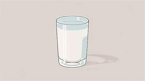 Premium AI Image | Refreshing Simplicity A Drawing of a Clear Drink ...