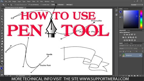 How To Use Pen Tool In Photoshop Youtube