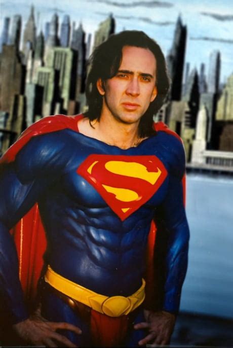 Nicolas Cage Superman Costume Test