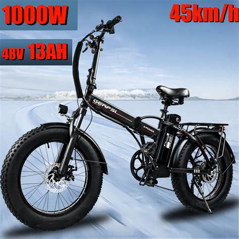 Eu Pollici W Motore V Ah Batteria Bici Elettrica City Snow