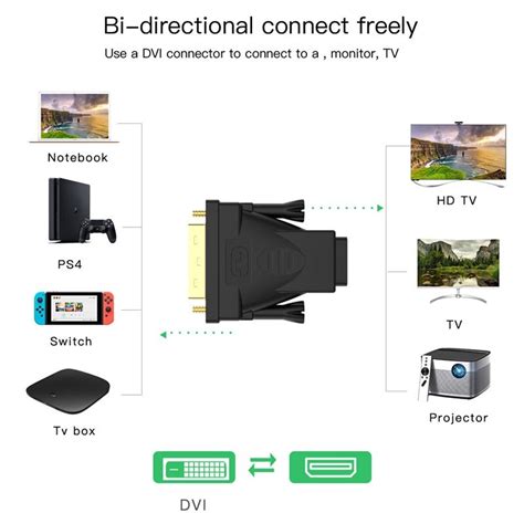 P Guldbelagte Han Til Hun Hdmi Kompatibel Til Dvi Konverter Dvi