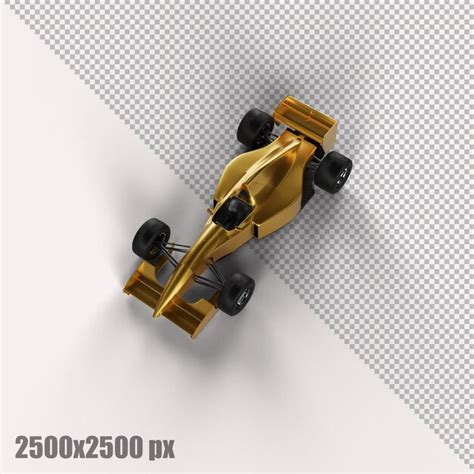 Coche De F Rmula Uno Amarillo Realista En Render D Archivo Psd Premium