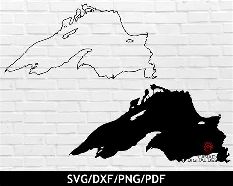 Lake Superior Map Outline