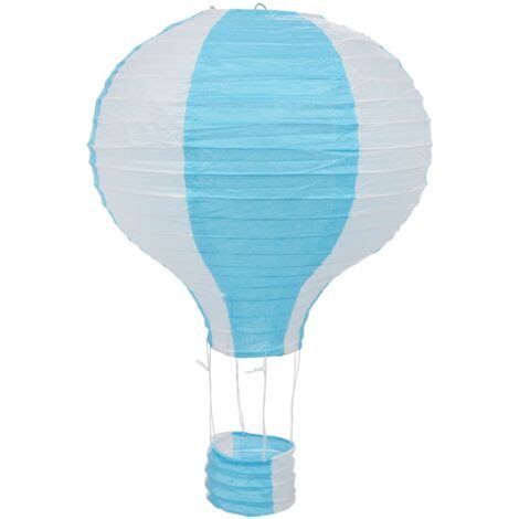 Inch Hot Air Balloon Paper Lantern Lampshade Ceiling Light Wedding Party Decor Blue