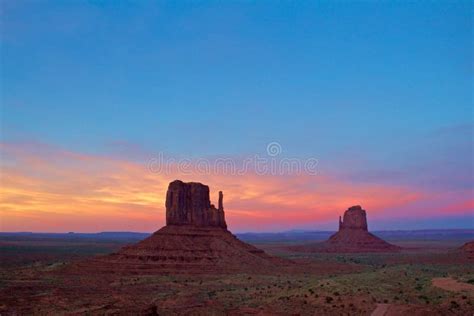 Monument Valley at Sunset stock photo. Image of navajo - 111449688