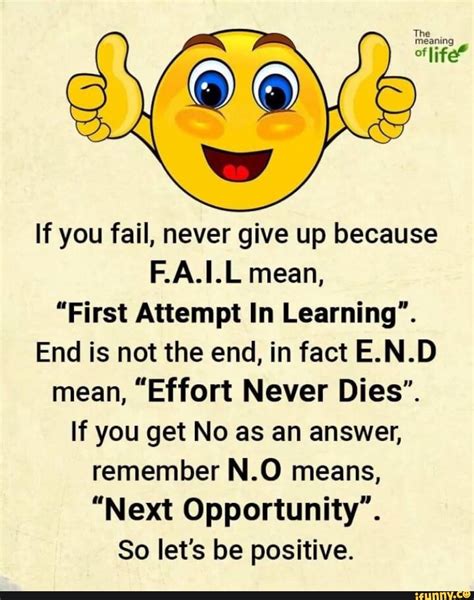 If You Fail Never Give Up Because First Attempt In Learning End Is