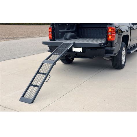 Centre-Folding Mild Arched | Steel Mesh Loading Ramp | 800 lb. Rated ...