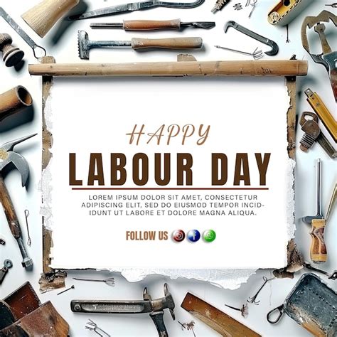 Premium Psd Happy Labour Day