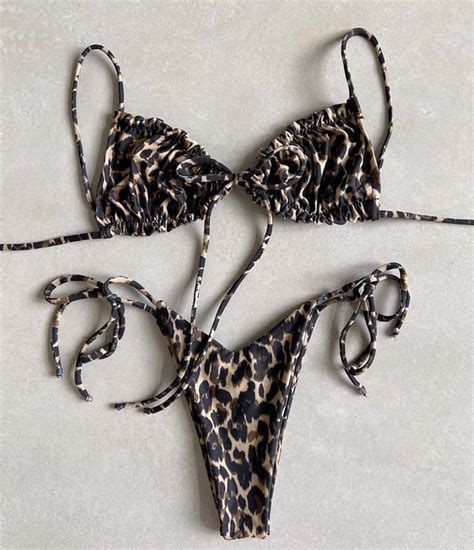 Split Bikini Swimsuit Solid On Luulla