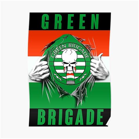 "Green Brigade" Poster for Sale by soummuss | Redbubble