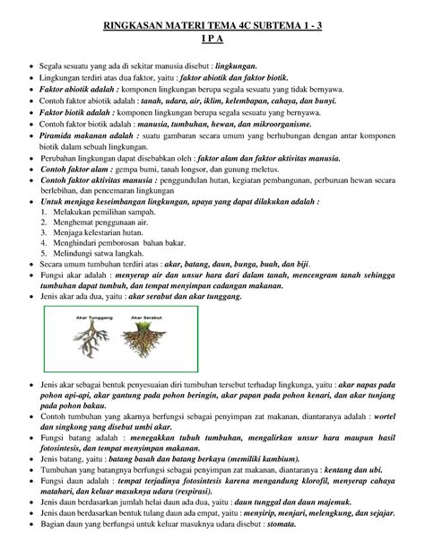 IPA IPA Kelas 4 RINGKASAN MATERI TEMA 4C SUBTEMA 1 3 I P A Segala