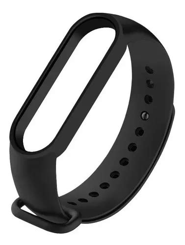 Malla Para Xiaomi Mi Band Pulsera Correa Silicona Colores Color Negro