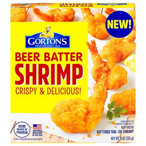 Gortons Beer Batter Shrimp 9 Oz Frozen Meat Seafood And Meatless