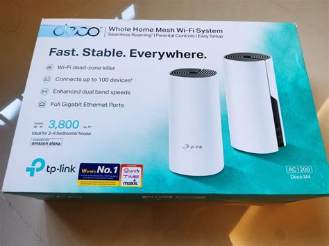 Tp-link Deco M4 AC1200, Computers & Tech, Parts & Accessories ...