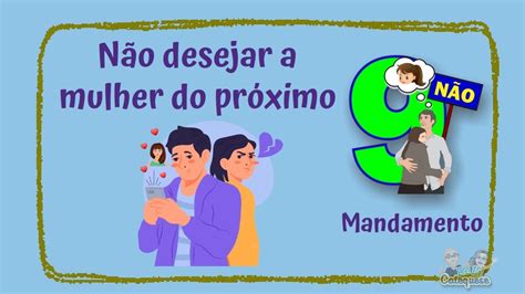 OS DEZ MANDAMENTOS NONO MANDAMENTO DESENHOS BÍBLICOS CATEQUESE