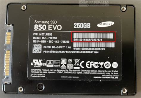 How To Find Your Hard Drive Serial Number Majorgeeks