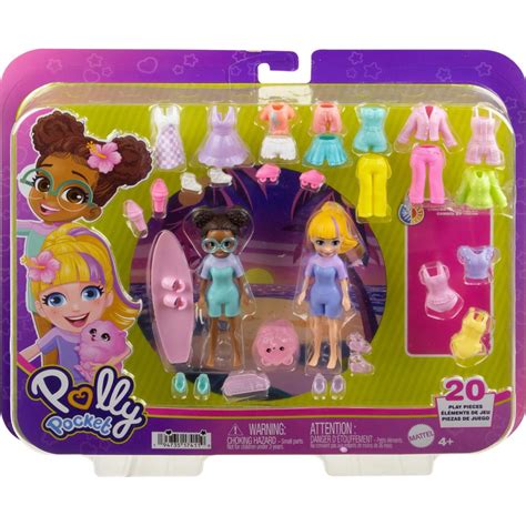 Mattel Polly Pocket Large Surf Fashion Pack Playset Hnf51 Hrd61 Toys Shop Gr