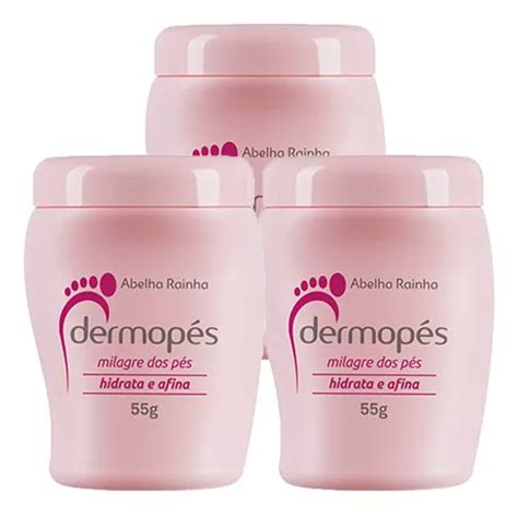 Kit Creme Milagre Dos Pés Dermopés Afina 230g 3 Unidades MercadoLivre