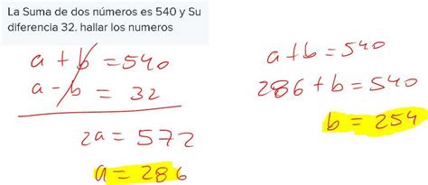 La Suma De Dos N Meros Es Y Su Diferencia Hallar Los Numerosme