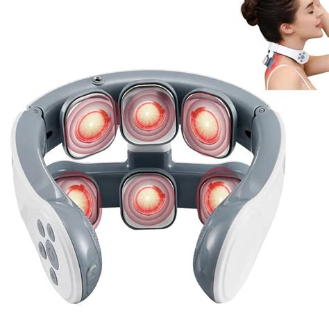 2023 Neck Massage Instrument Neck And Shoulders Massager 6 Head Ems Tens Massage Machine