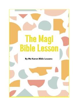 The Magi Bible Lesson by Ms Karen Bible Lessons | TPT