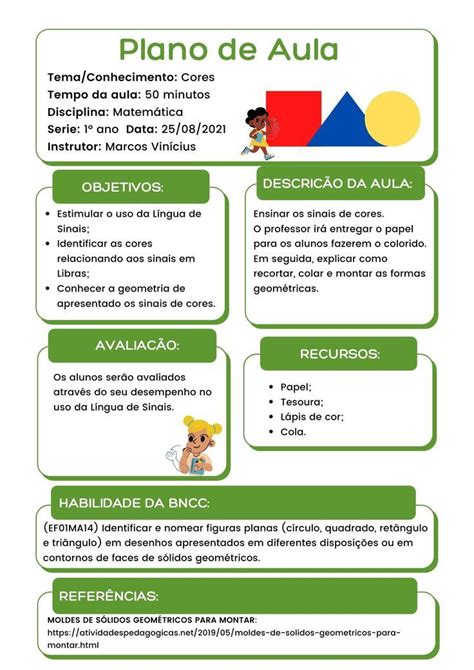 Plano De Aula Cores Em Libras Artofit