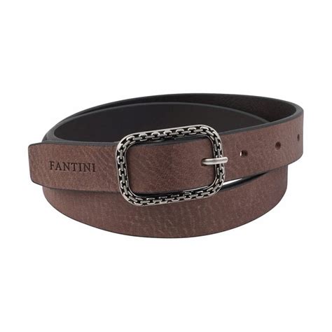 Ceinture Femme En Cuir Marron Fantini Pelletteria