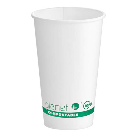 Stalk Market Planet Oz PLA Coated White Compostable Paper Hot Cup Case