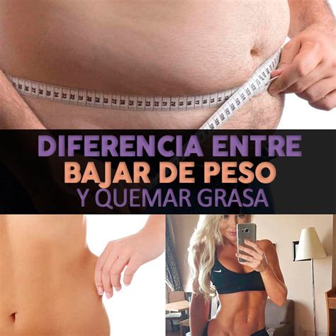 Diferencia Entre Bajar De Peso Y Quemar Grasa La Guía De Las Vitaminas