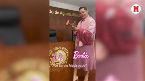 Magistrade de Aguascalientes presume su outfit Barbie Sé lo que