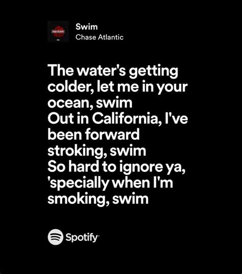 Swim Chase Atlantic Pretty Lyrics Just Lyrics New Lyrics