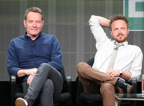 Aaron Paul And Bryan Cranston Took The Stage To Talk About Breaking Tvs Biggest Stars Close