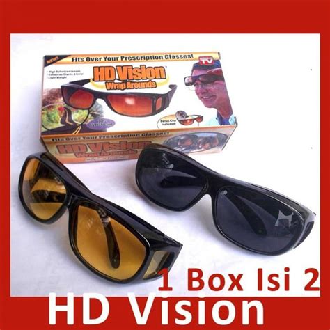 Jual Sun Glass Hd Vision Kaca Mata Anti Silau Siang Dan Malam Box Isi