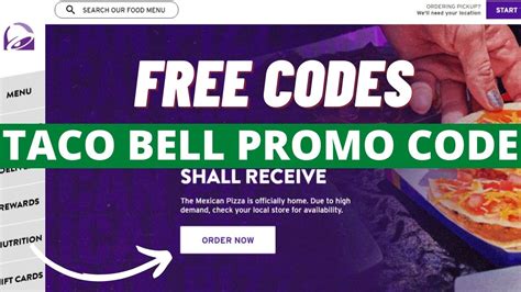 Taco Bell Promo Code Best Promo Code For Taco Bell Youtube