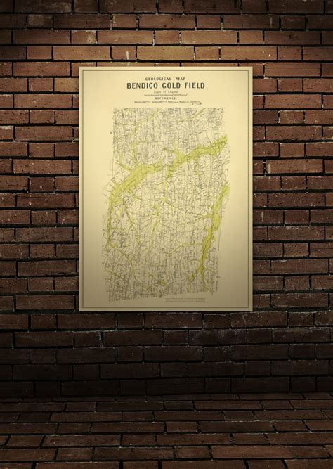 Bendigo Historical Gold Map