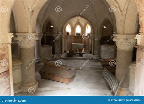 View Inside An Old Mausoleum Editorial Photography Image Of Cathedral